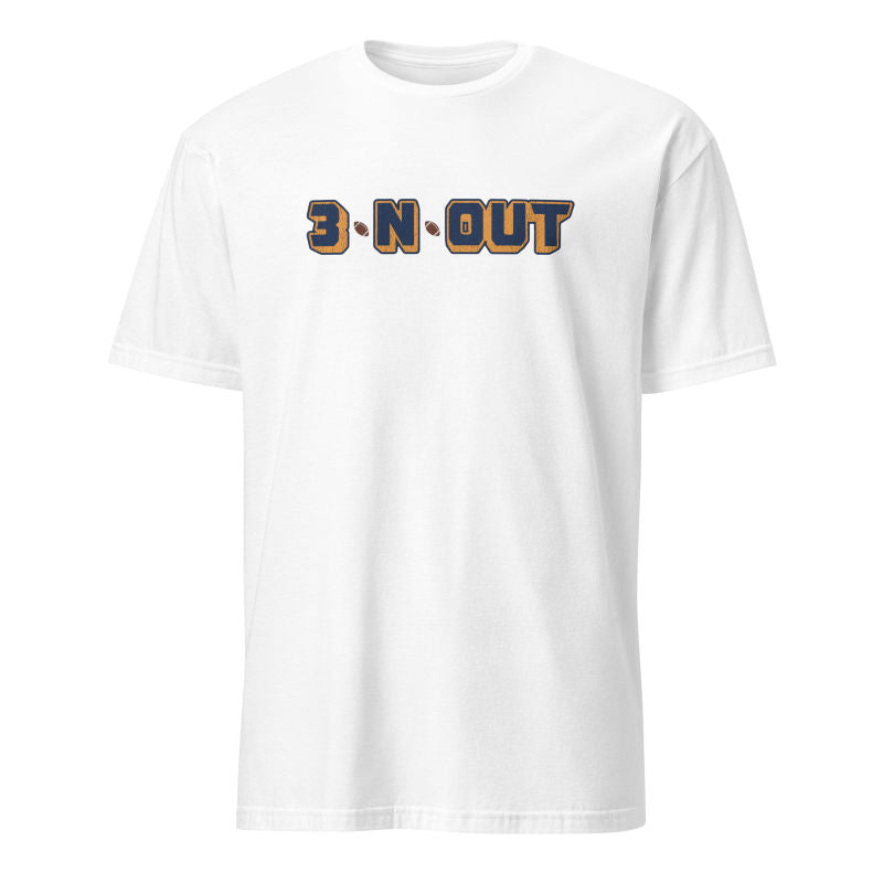 3 N OUT Statement Blue Unisex Tee
